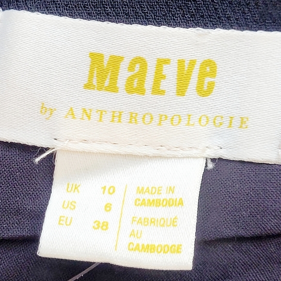 NWT Maeve x Anthropologie Magdalena Spaghetti Strap V-Neck High Rise Jumpsuit 6 - Picture 8 of 12